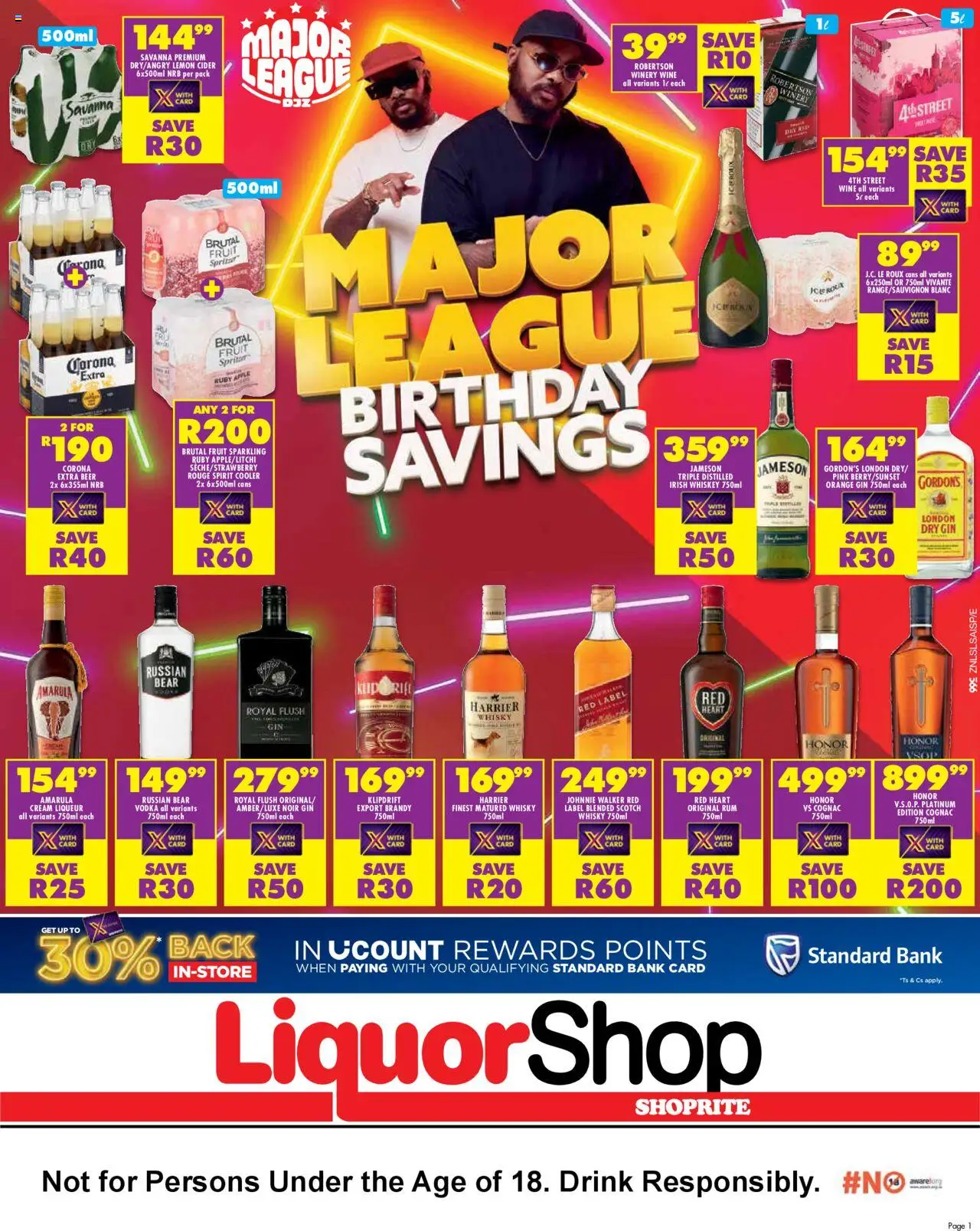 Shoprite KwaZulu-Natal - LiquorShop Major Deals 24/07 - 10/08/2025 >> Catalogue