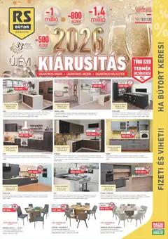 RS Bútor - Akciós újság RS Bútor megtekintése, amely érvényes 2026.01.02.-től