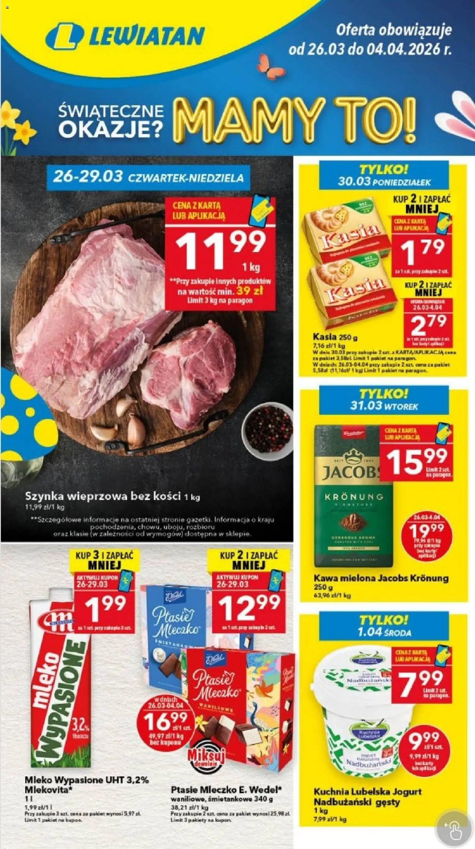 Pogląd gazetki "Lewiatan gazetka - Lublin" ze sklepu Lewiatan ważnej od 26.03.2026