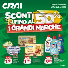 Anteprima dell'opuscolo Volantino Cosenza dal negozio CRAI valido da 18/09/2025