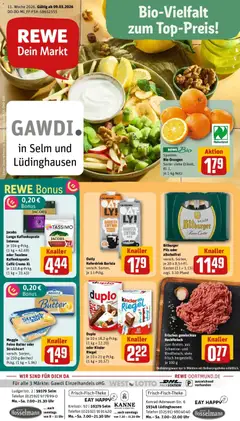 Vorschau von dem Prospekt des Geschäftes Rewe, gültig ab dem 09.03.2026