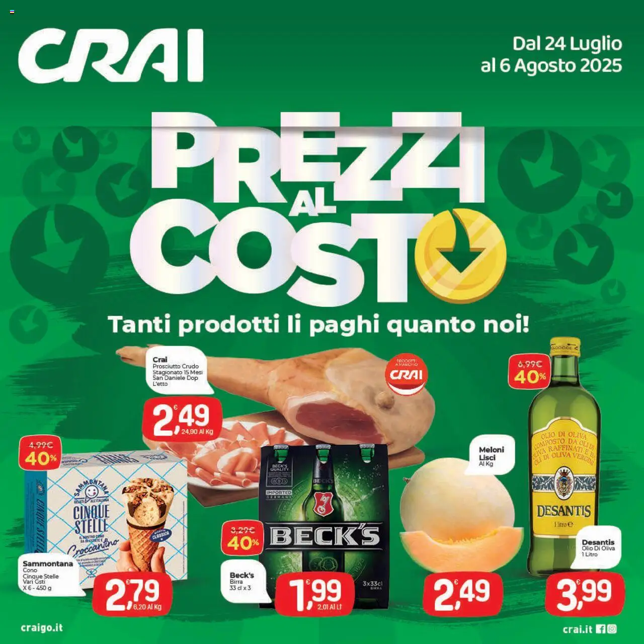 Volantino CRAI valido da 24/07/2025 numero di pagina 1