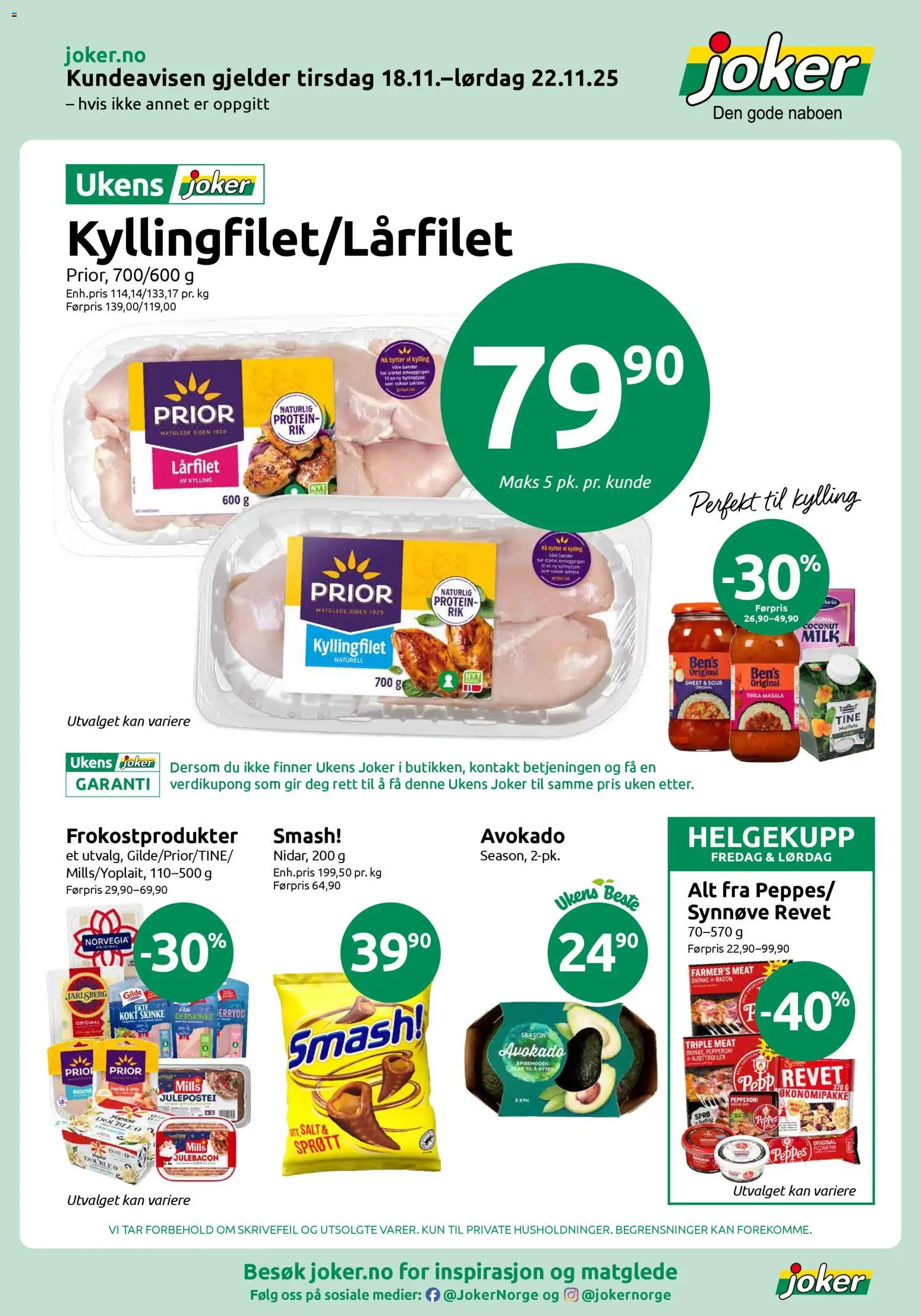Forhåndsvis Kundeavis fra butikk Joker gyldig fra 18/11/2025