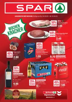 Vorschau des Merkblatts Aktionen vom Shop SPAR gültig von 04.09.2025 bis 10.09.2025