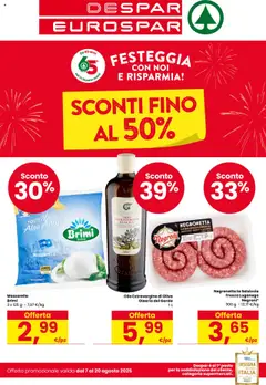 Anteprima dell'opuscolo Attuale volantino dal negozio Despar valido da 07/08/2025