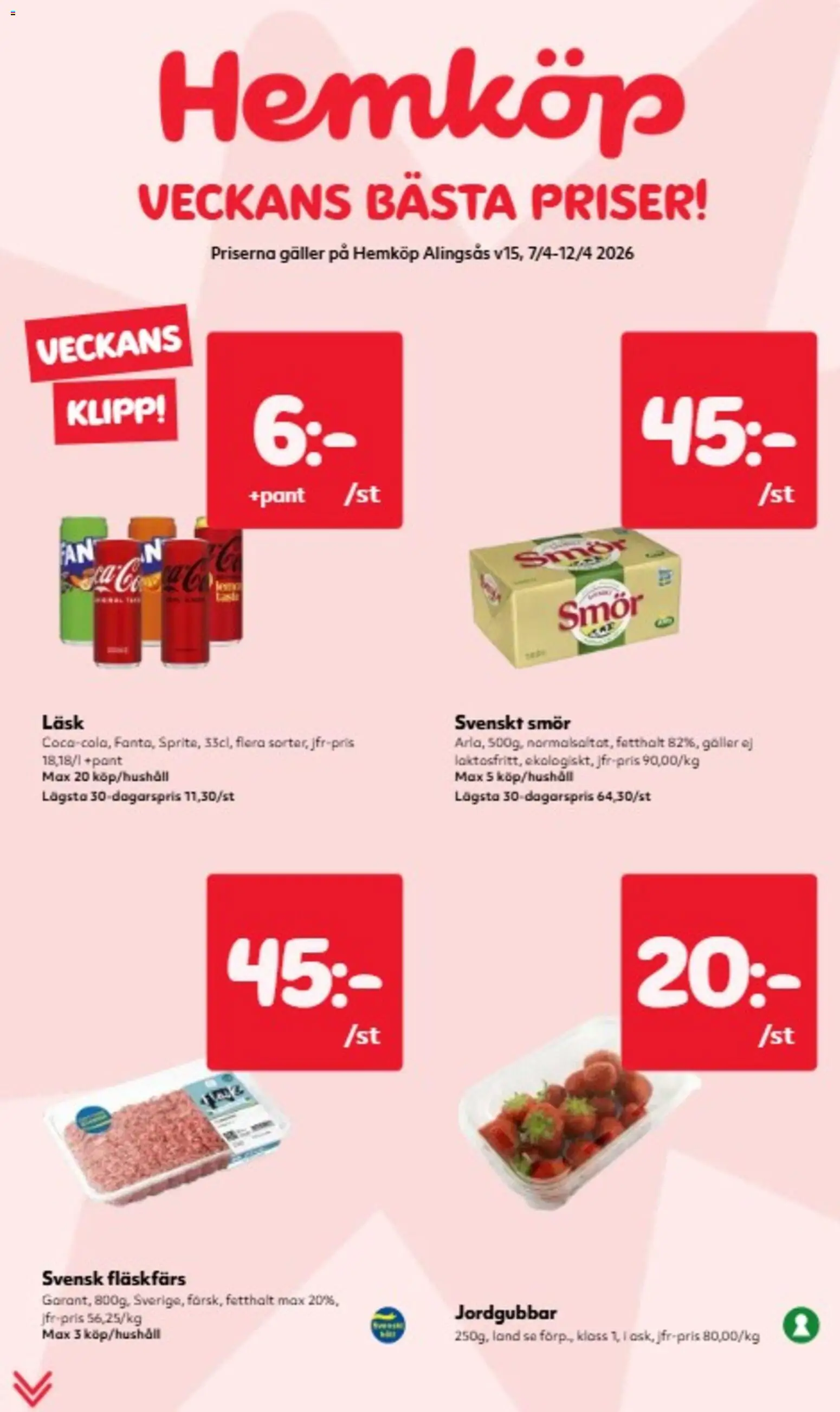 Förhandsgranska reklamblad Hemköp erbjudanden från butik Hemköp gäller från 06/04/2026