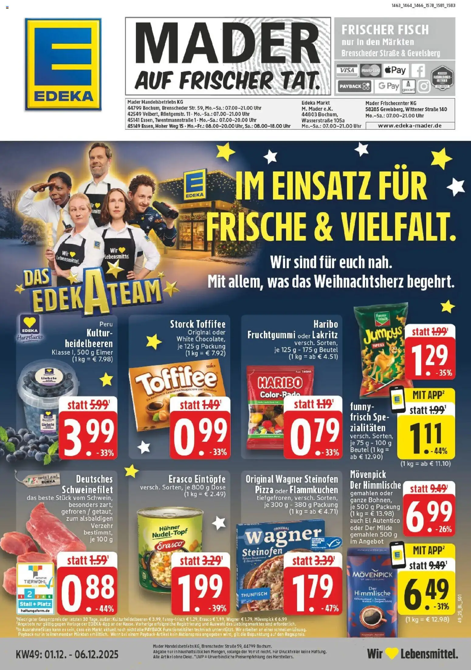 Vorschau von dem Prospekt des Geschäftes Edeka, gültig ab dem 01.12.2025