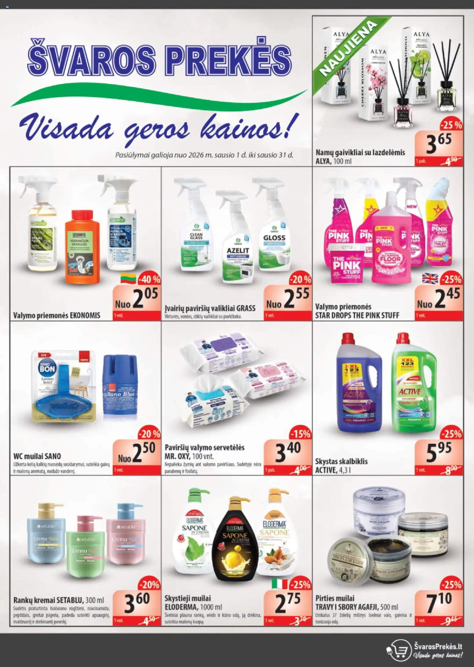 Švaros Prekés parduotuvės leidinio Leidinys galiojančio nuo 2026.01.01 peržiūra