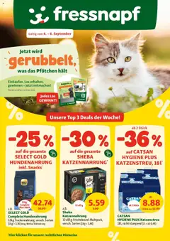 Vorschau der Angebote: Fressnapf Flugblatt gültig ab 04.09.2025