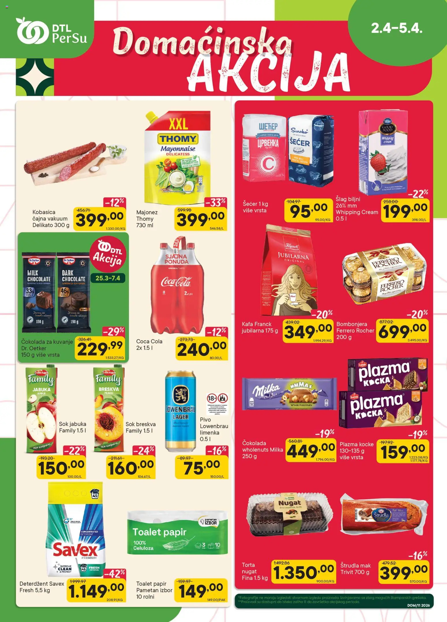 Pregled PerSu kataloga - važi od 02.04.2026