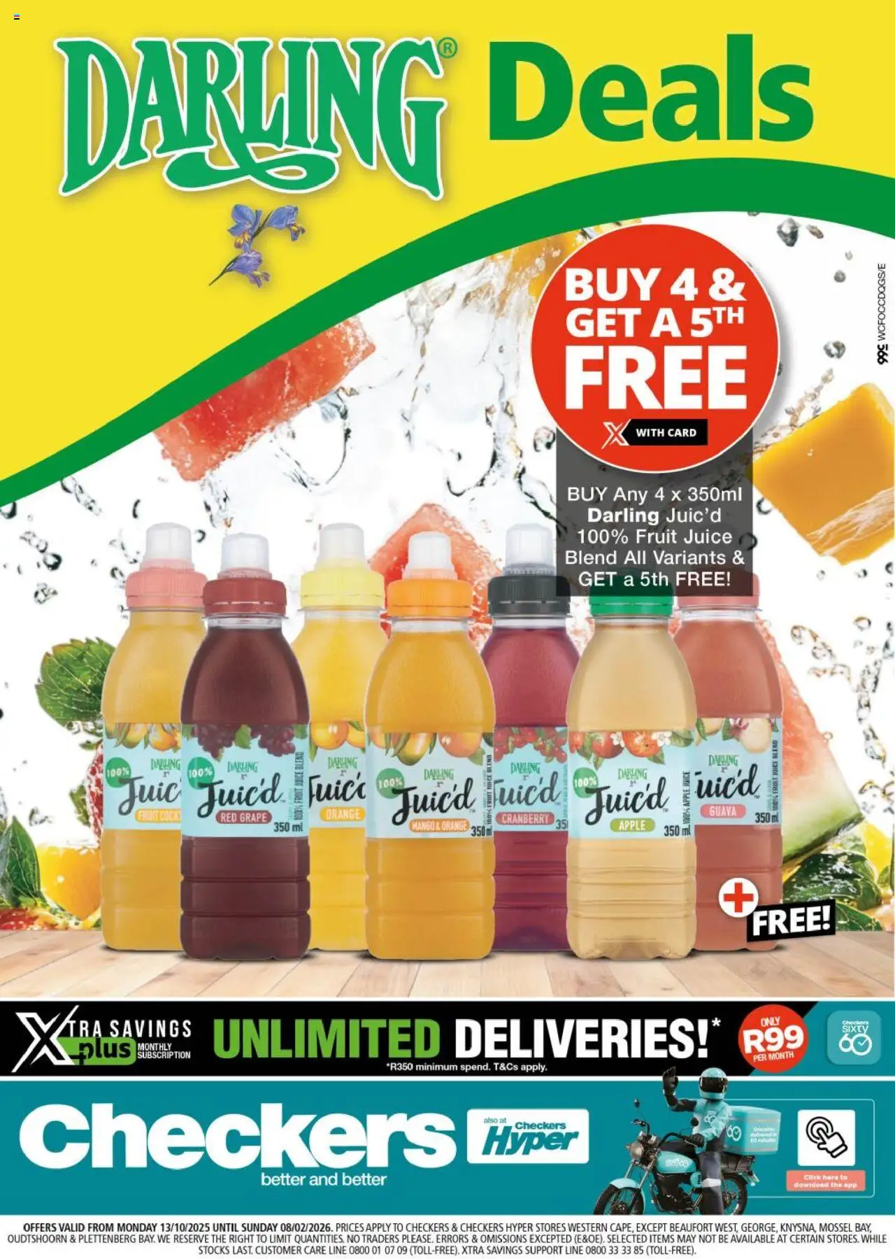 Checkers Western Cape - Darling Promotion 13/10 - 08/12/2025 >> Catalogue