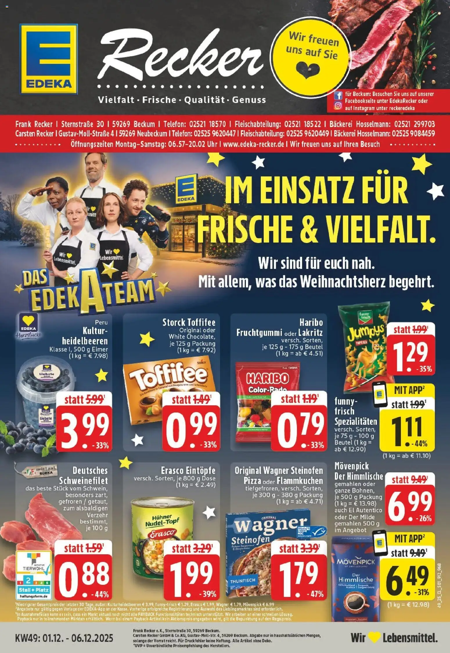 Vorschau von dem Prospekt des Geschäftes Edeka, gültig ab dem 01.12.2025