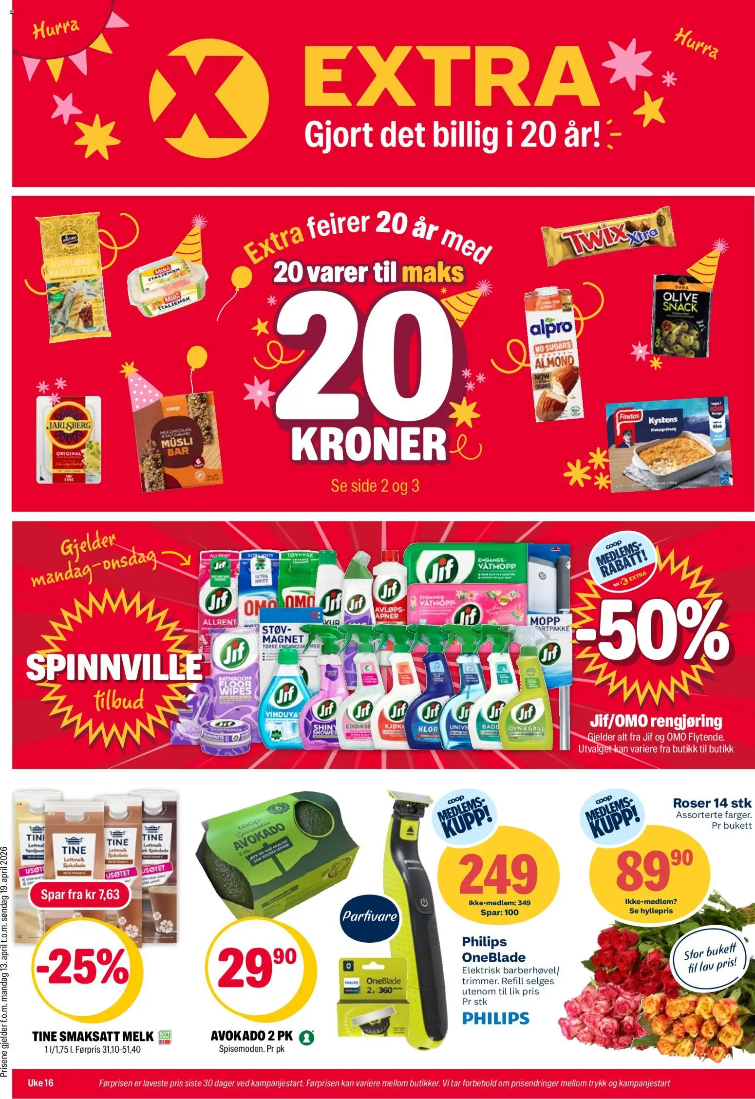 Forhåndsvis Coop Extra kundeavis fra butikk Coop Extra gyldig fra 13/04/2026
