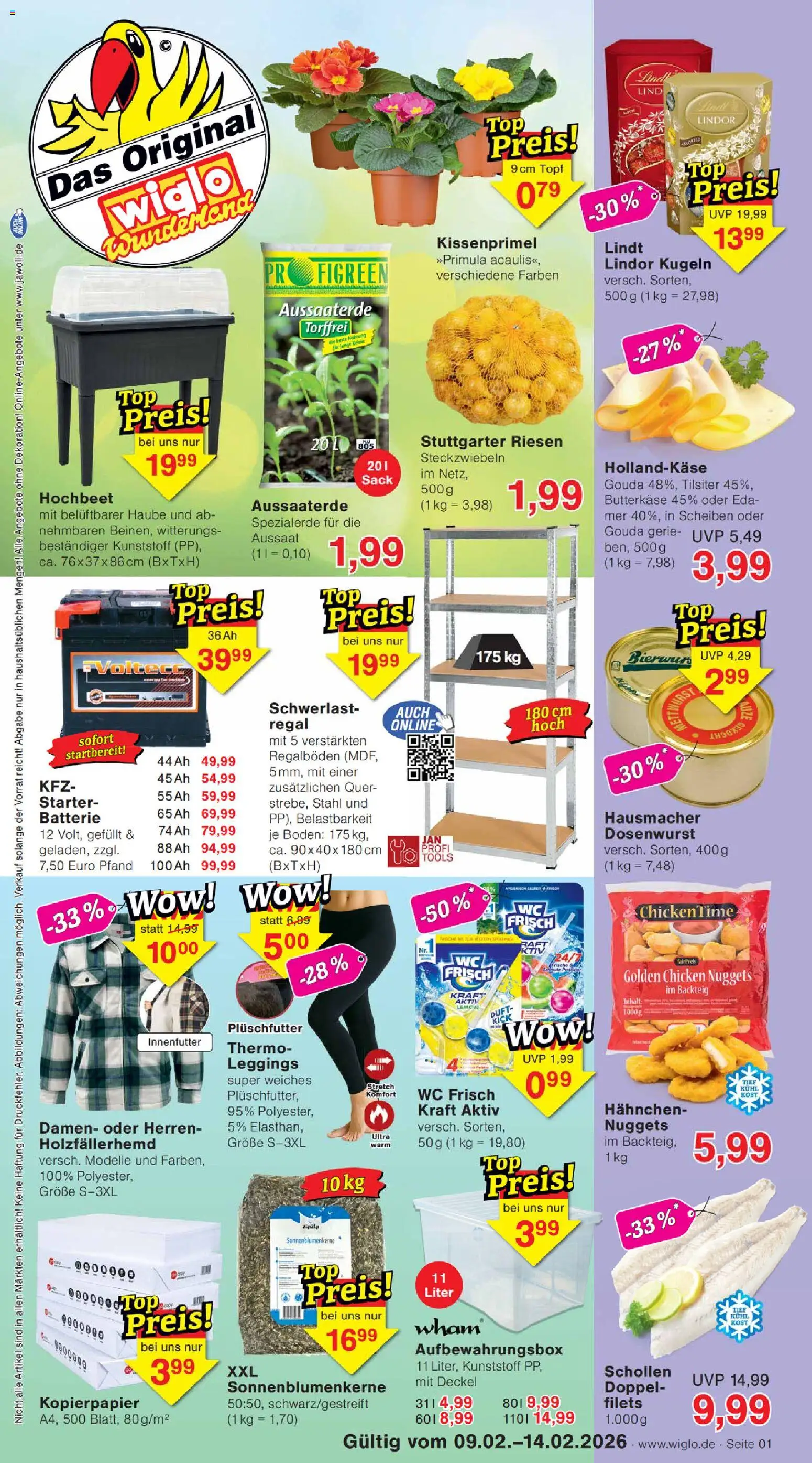 Vorschau von dem Prospekt des Geschäftes Wiglo Wunderland, gültig ab dem 09.02.2026