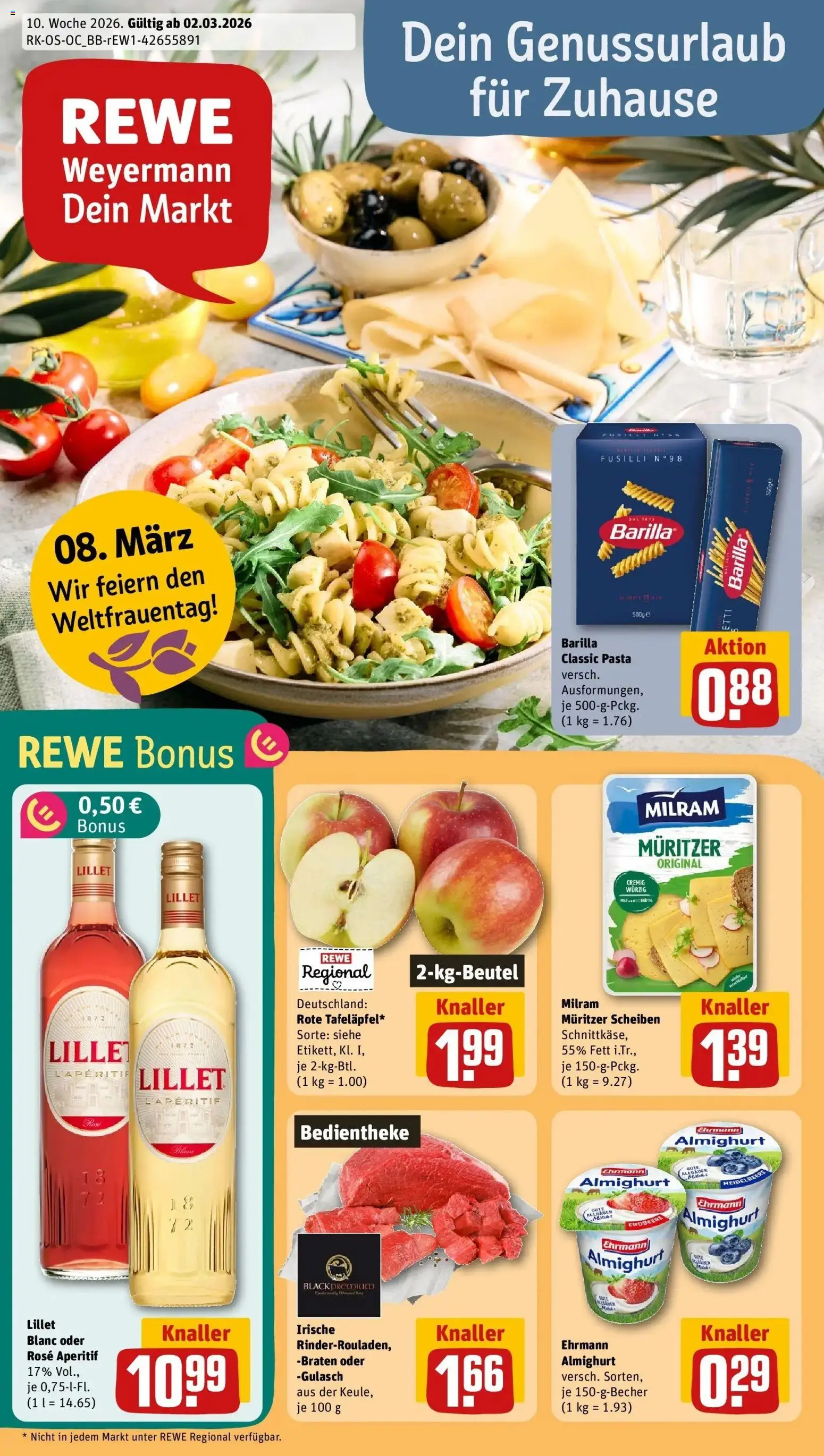 Vorschau von dem Prospekt des Geschäftes Rewe, gültig ab dem 02.03.2026