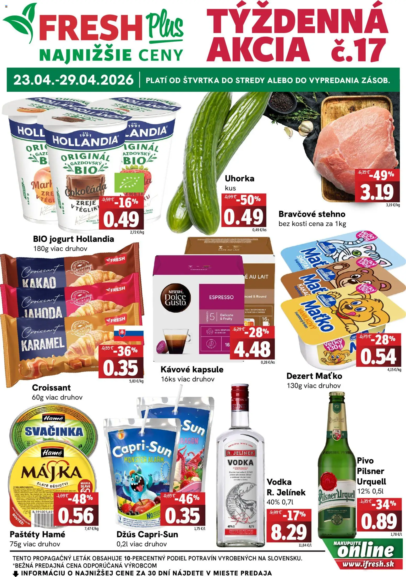 Náhľad Fresh letáku platného od 23.04.2026