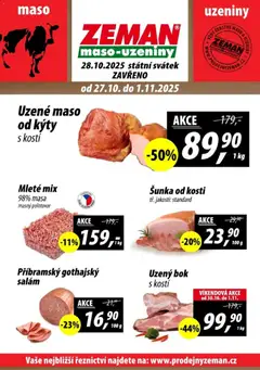 Náhled nabídky: Prodejny Zeman Leták - Plzeň platný od 27.10.2025