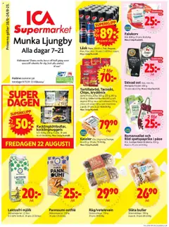 Förhandsgranska reklamblad Munka-Ljungby från butik ICA Supermarket gäller från 18/08/2025