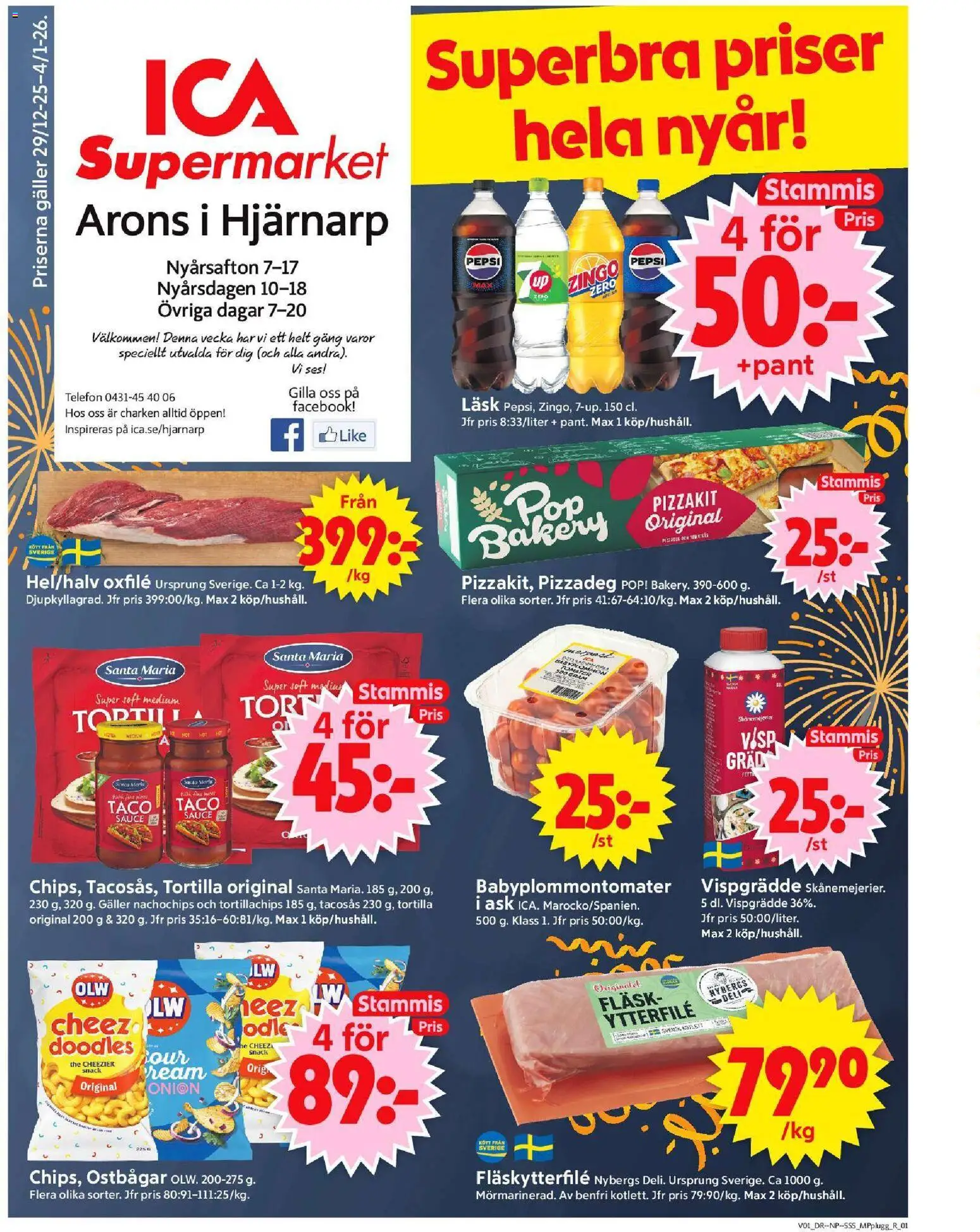 Förhandsgranska reklamblad Hjärnarp från butik ICA Supermarket gäller från 30/12/2025