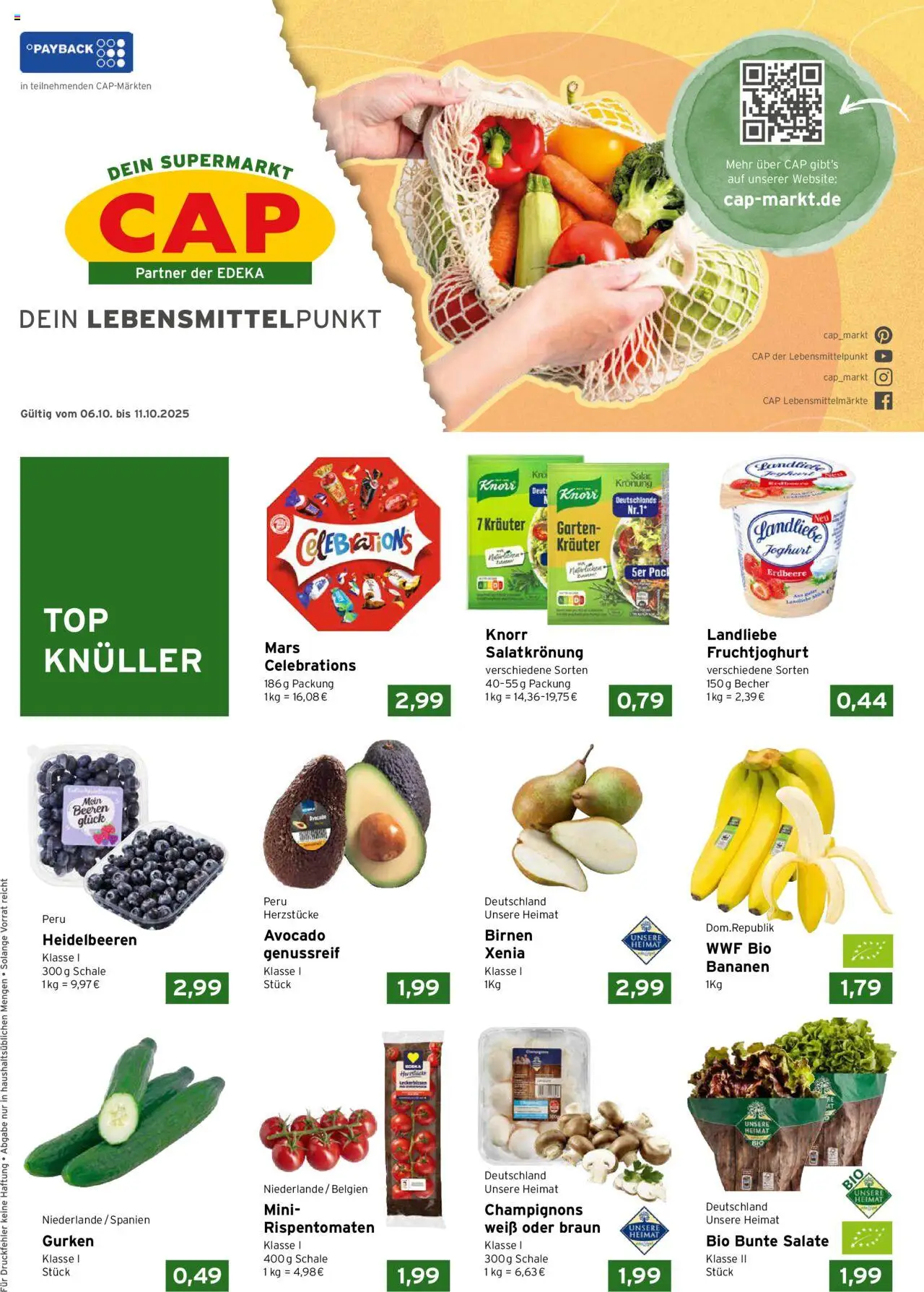 CAP Markt Prospekt (vom 06.10.2025 - 11.10.2025)