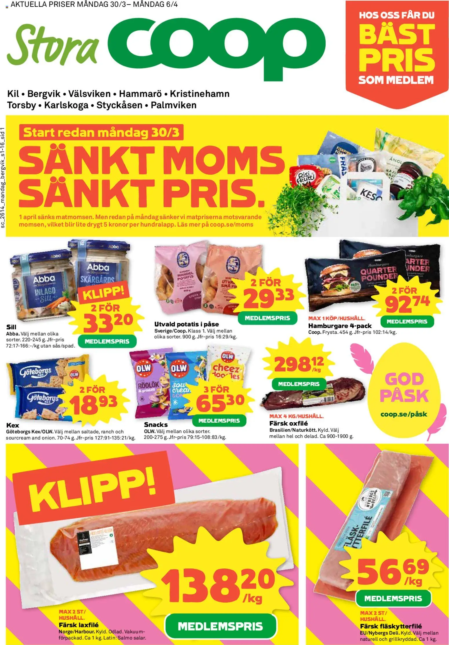 Förhandsgranska reklamblad Stora Coop erbjudanden från butik Stora Coop gäller från 30/03/2026