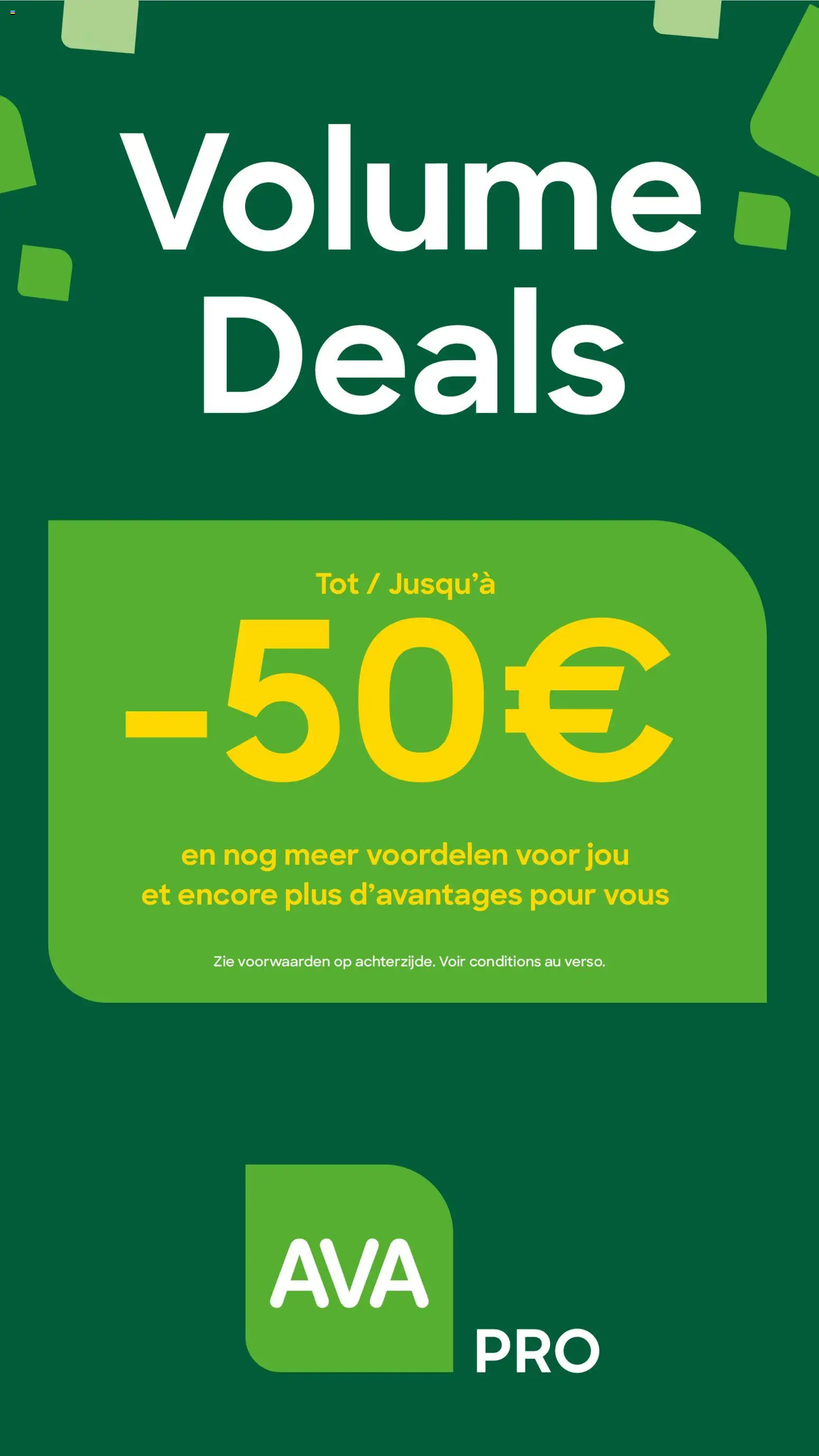 Voorbeeld van Volume Deals van winkel AVA geldig vanaf 30/10/2025