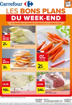 Prévisualisation de Les bons plans du week-end du magasin Carrefour formulaire valide 30/01/2026