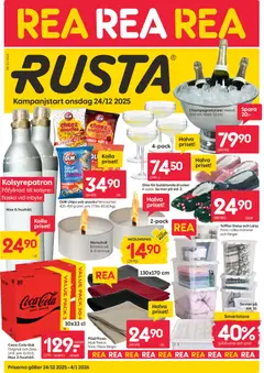 Förhandsgranska reklamblad Aktuella reklamblad Rusta från butik Rusta gäller från 24/12/2025