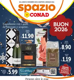 Anteprima dell'opuscolo Attuale volantino dal negozio Spazio Conad valido da 22/12/2025