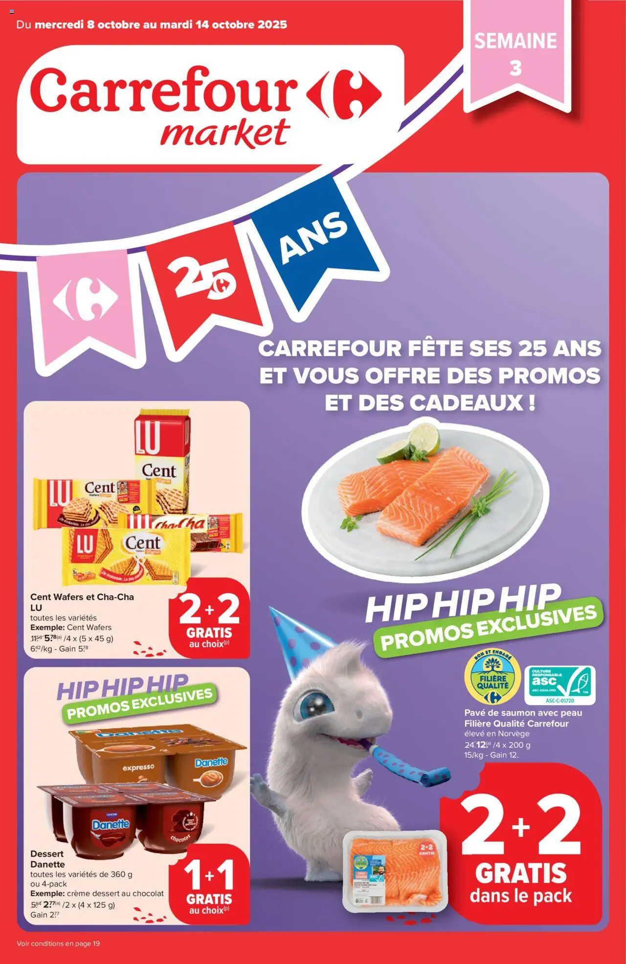Carrefour market shop Folder de la semaine 41 geldig vanaf 08/10/2025 - Paginanummer 1