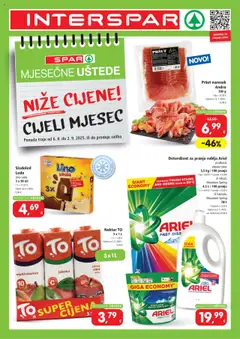 Pregled letka Uštede trgovine Interspar vrijedi od 06.08.2025