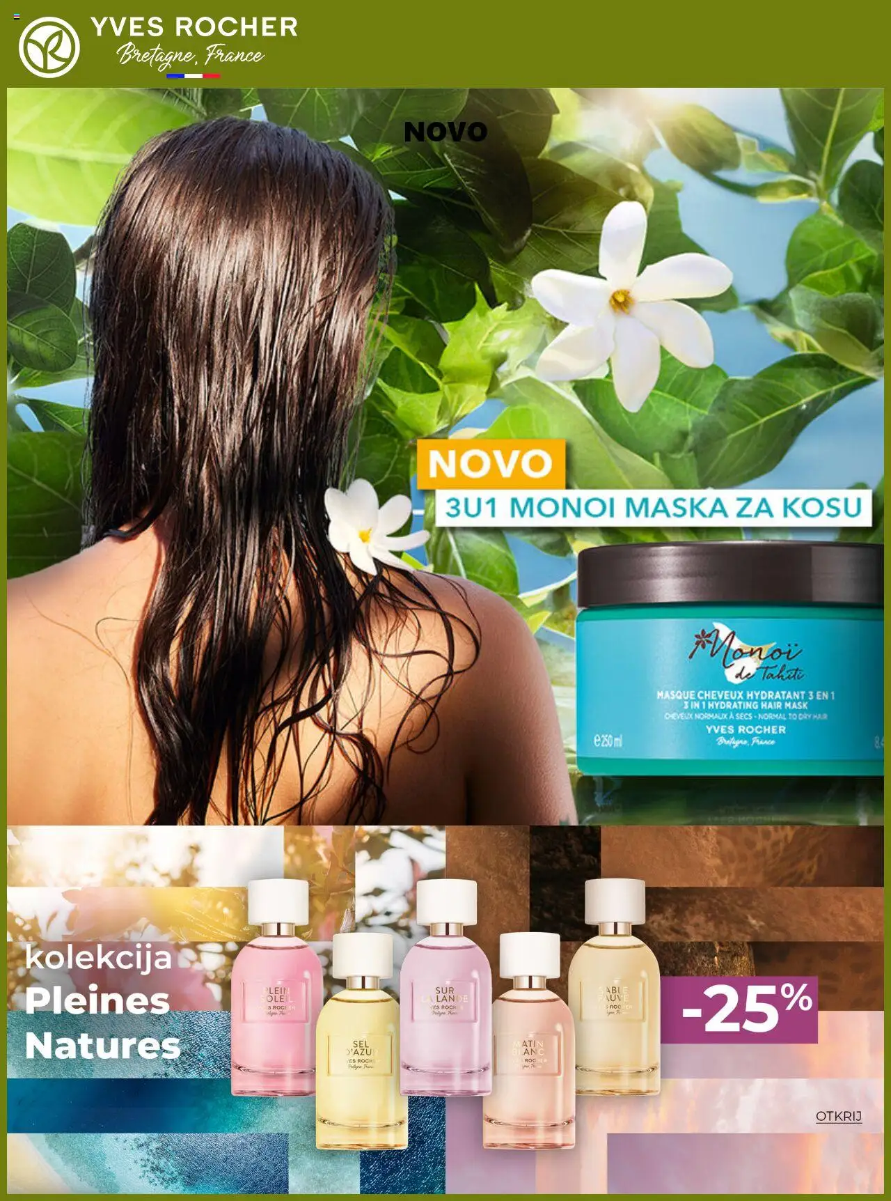Yves Rocher aktualni Katalog vrijedi od 02.06.2025 - tjedna akcija broj stranice 1 - Maska za kosu, Maska