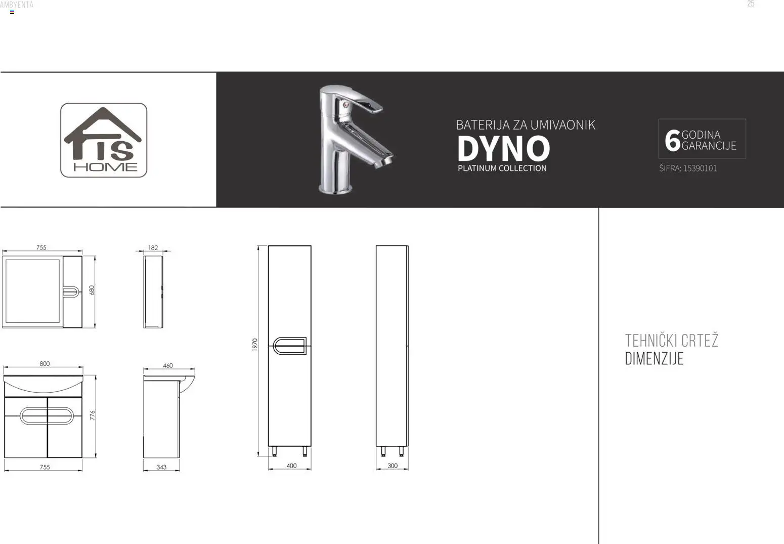 Pregled letka Katalog Kupaonski namještaj trgovine AMBYENTA vrijedi od 2025.10.01