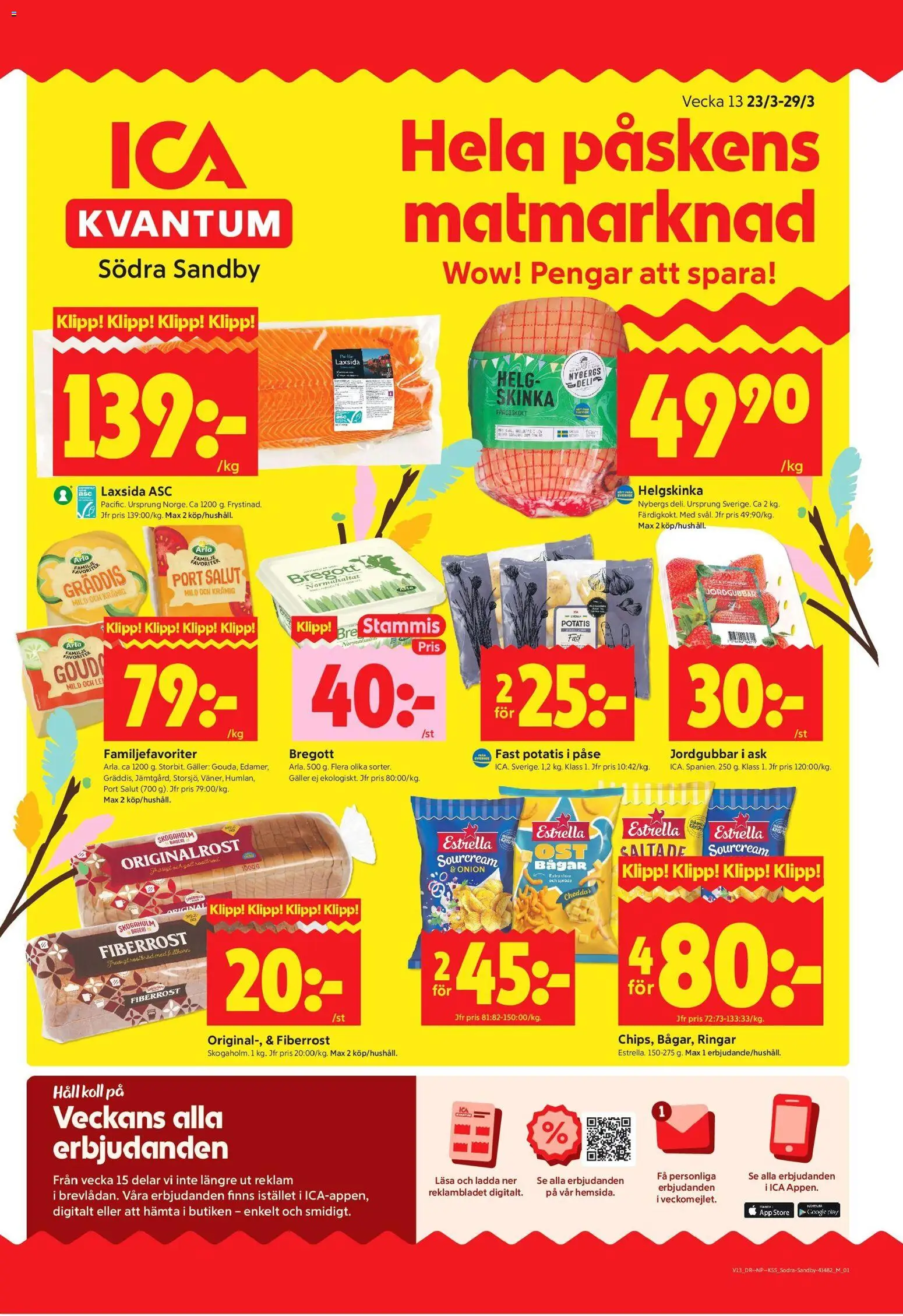 Förhandsgranska reklamblad Södra Sandby från butik ICA Kvantum gäller från 23/03/2026