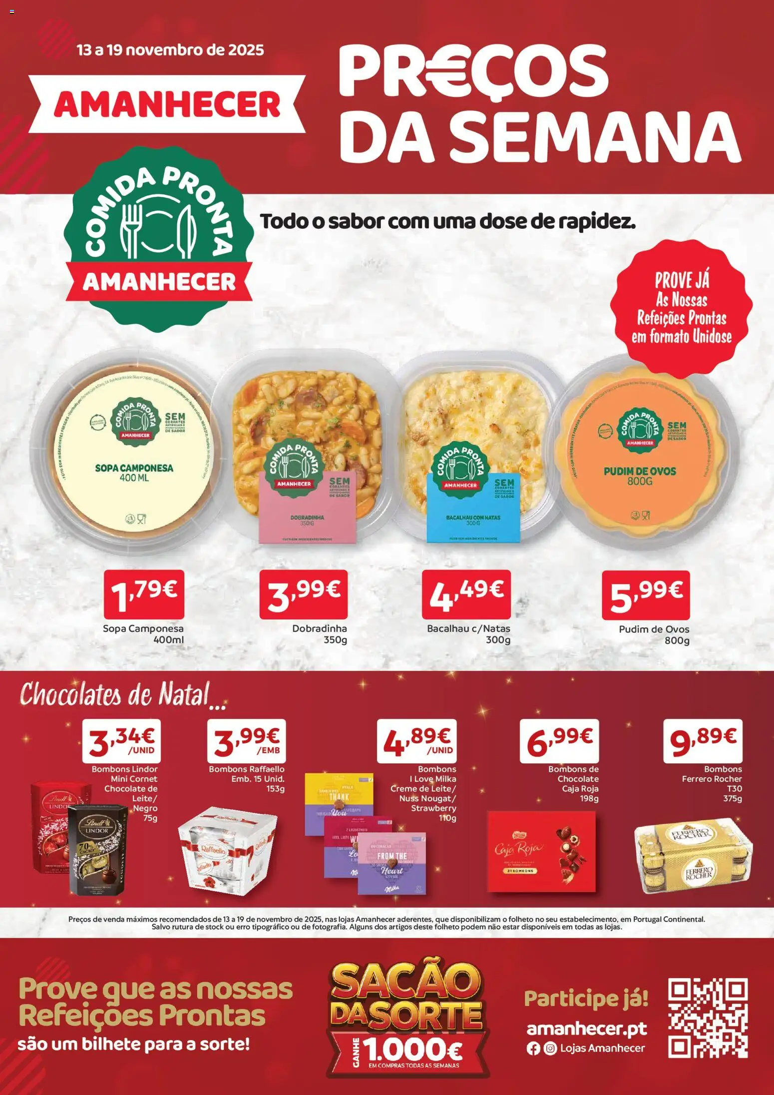 Pré-visualização do folheto da loja Amanhecer válida a partir de 13/11/2025