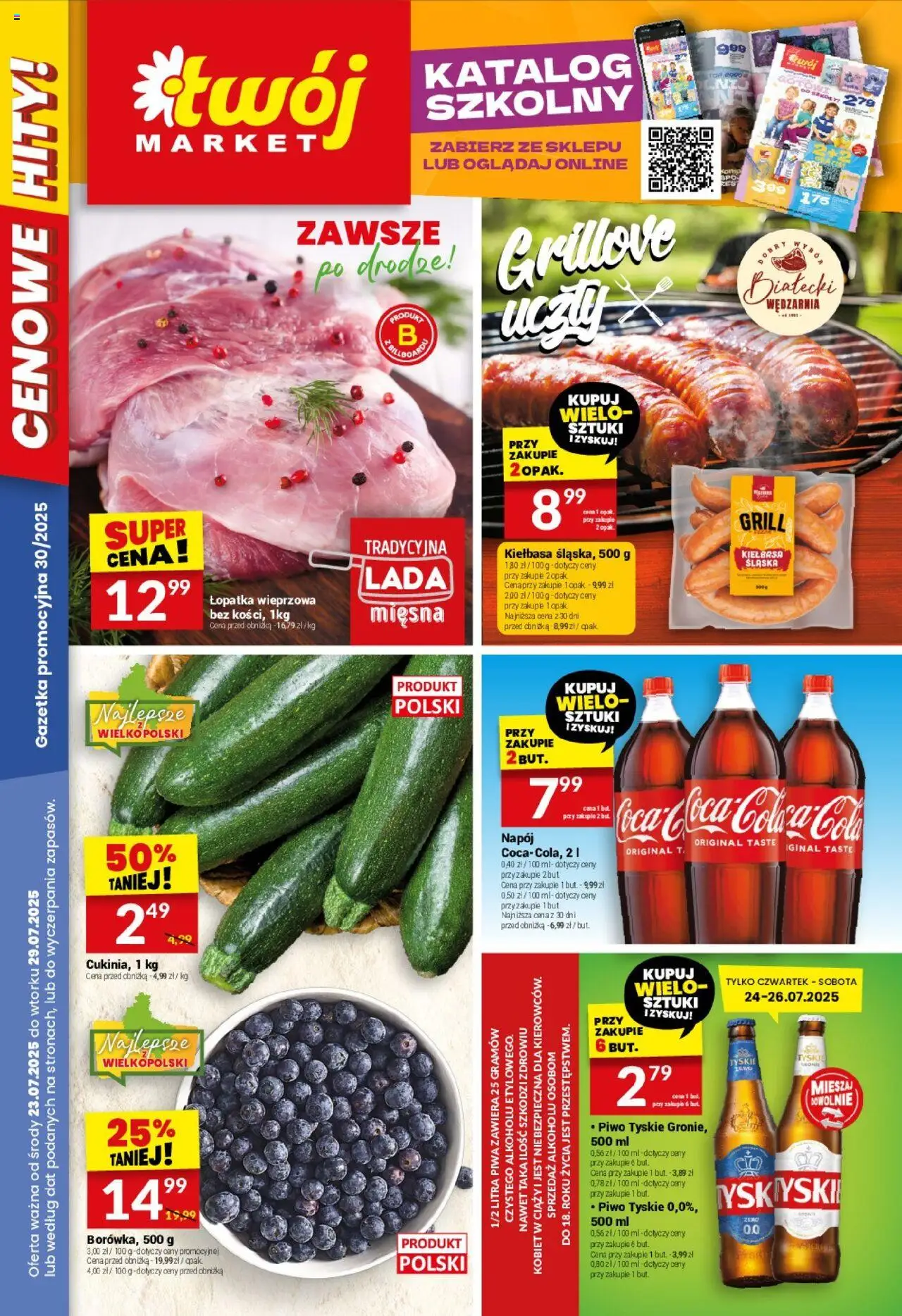 Twój Market Gazetka od 23.07.2025 - Nowa Gazetka - Numer strony 1