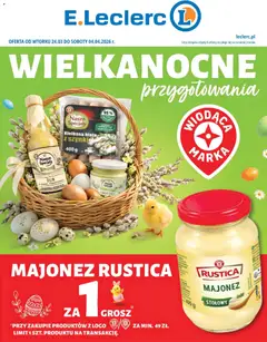 Pogląd gazetki "E.Leclerc gazetka - Wrocław Wielkanoc" ze sklepu E.Leclerc ważnej od 24.03.2026