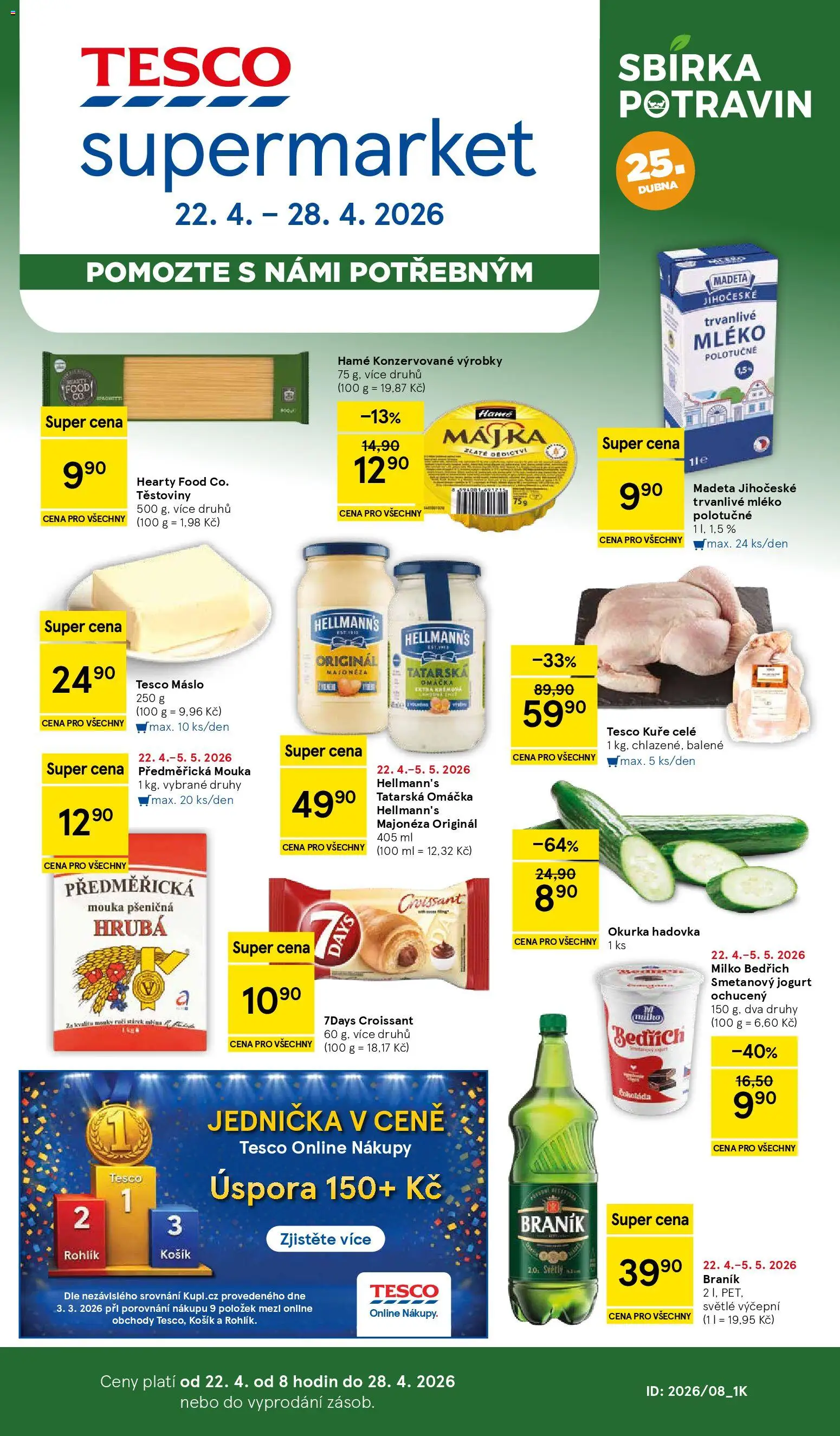 Náhled nabídky: Tesco Tesco leták - Supermarket platný od 22.04.2026