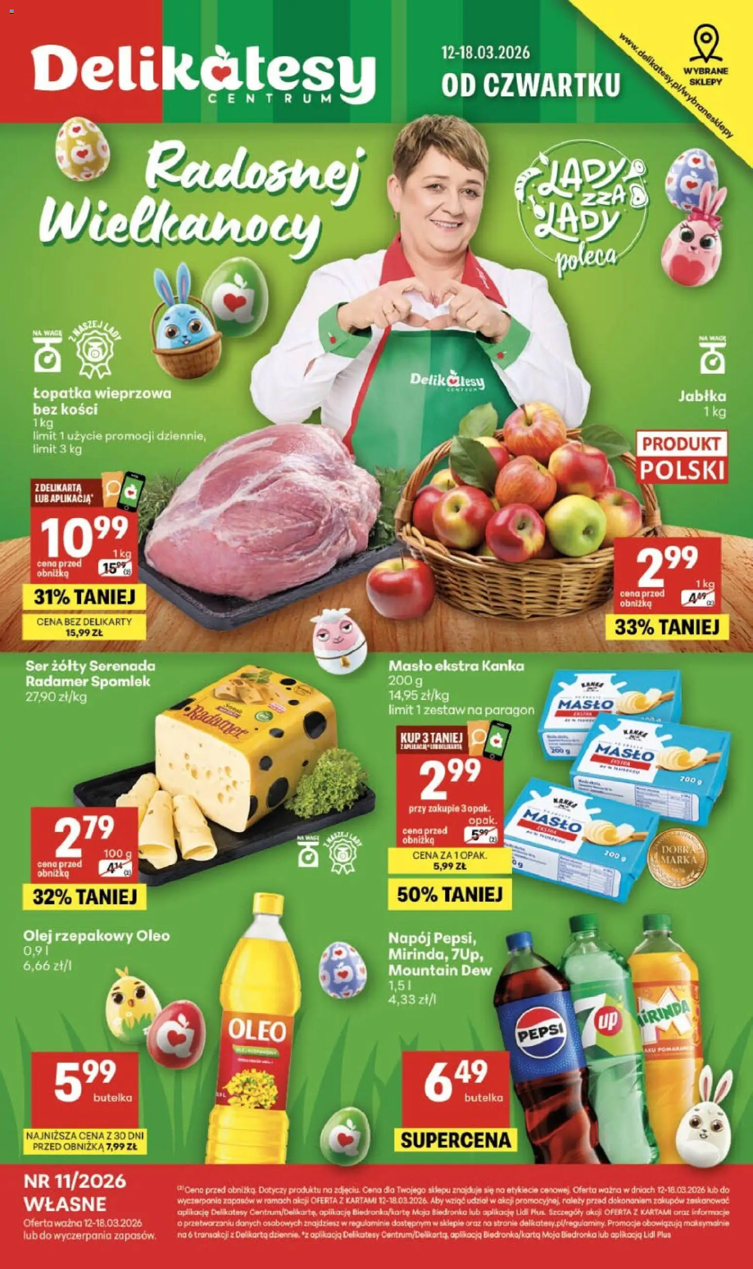 Pogląd gazetki "Delikatesy Centrum gazetka - Sklepy Własne" ze sklepu Delikatesy Centrum ważnej od 12.03.2026
