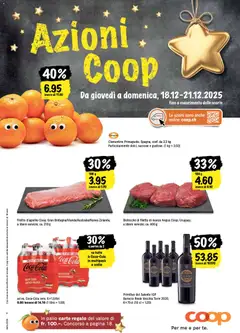 Vorschau des Merkblatts Una settimana di azioni vom Shop Coop gültig von 18.12.2025 bis 21.12.2025