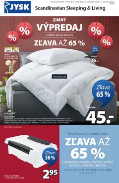 Náhľad JYSK letáku platného od 24.12.2025