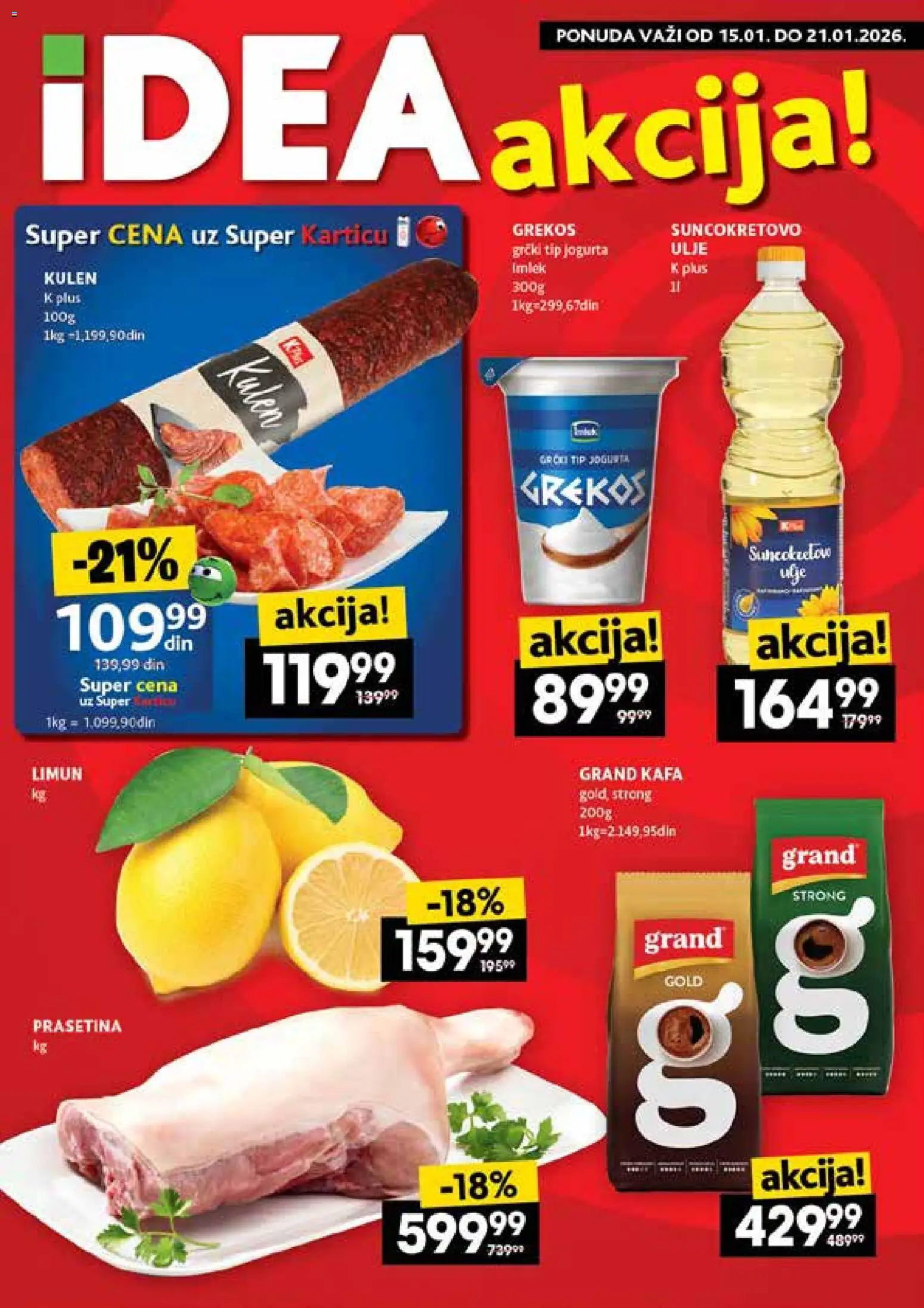 Pregled Idea kataloga - važi od 15.01.2026