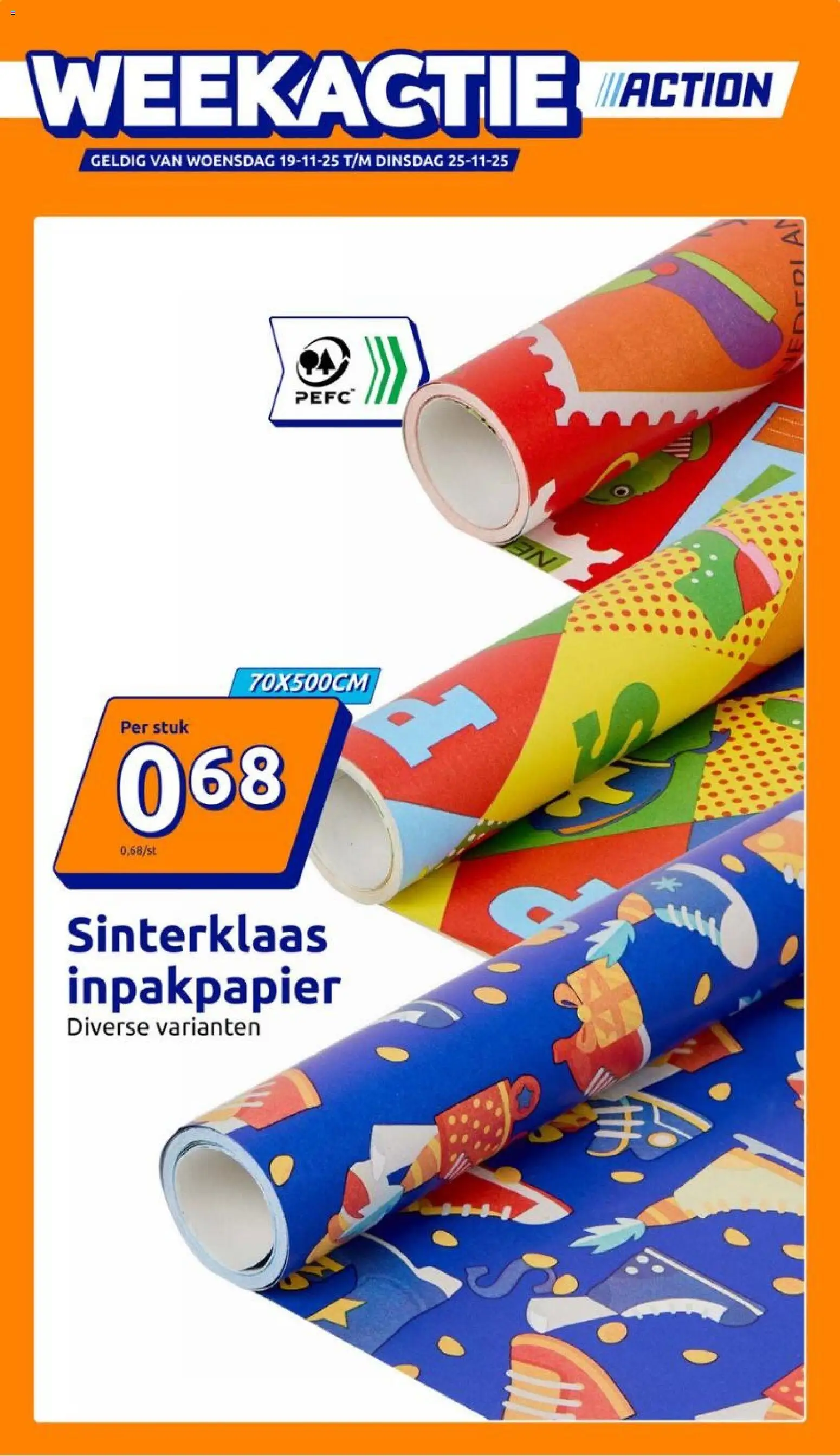 Voorbeeld van Folder week 47 van winkel Action geldig vanaf 19-11-2025
