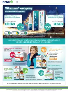 BENU Gyógyszertárak - Akciós újság BENU Gyógyszertárak megtekintése, amely érvényes 2025.11.01.-től | Oldal: 30