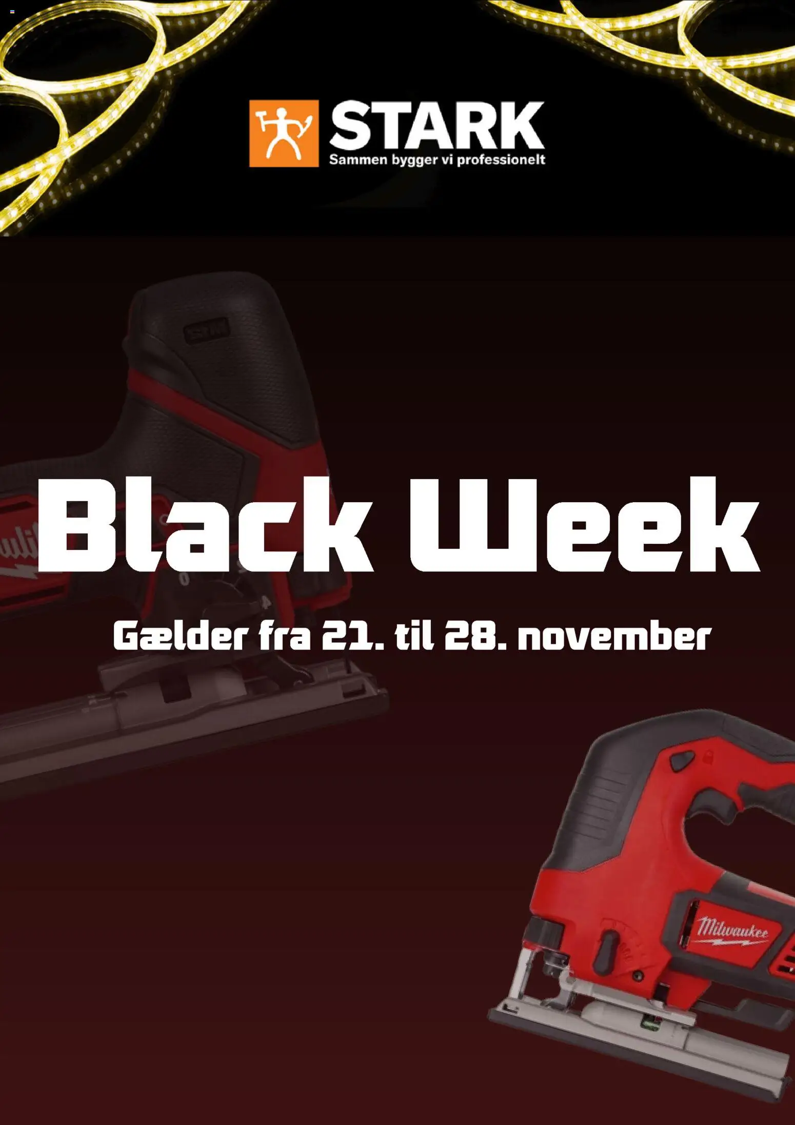 Eksempel på tilbudsavis Black Friday fra butik Stark gyldig fra 21/11/2025