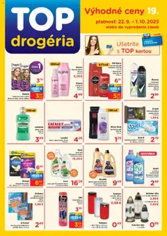 Náhľad TOP Drogéria letáku platného od 22.09.2025
