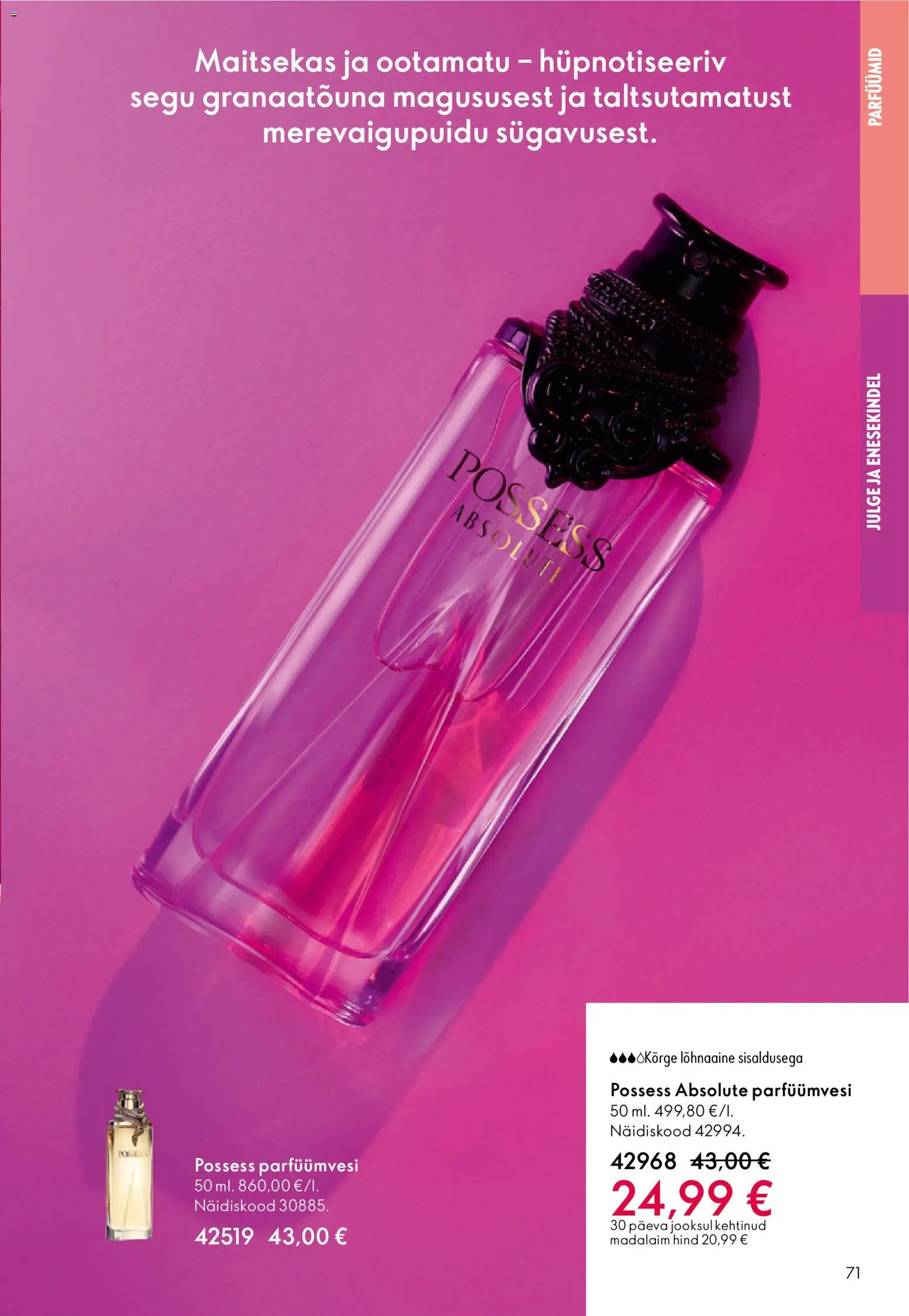 Oriflame kliendilehe eelvaade alates 2025.12.31