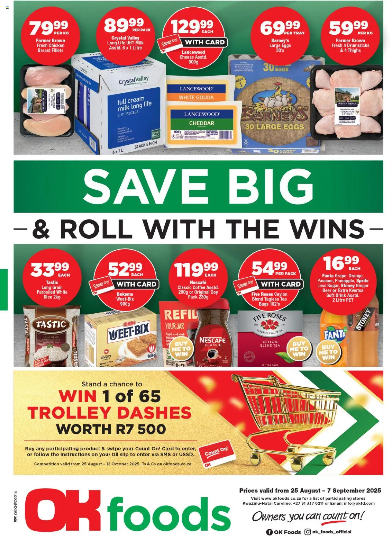 OK Foods KwaZulu-Natal - Specials from 25/08 - 07/09/2025 > Promotions