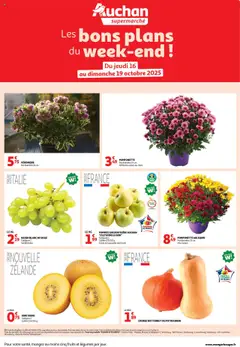 Prévisualisation de Les bons plans du week-end dans votre super ! du magasin Auchan formulaire valide 16/10/2025