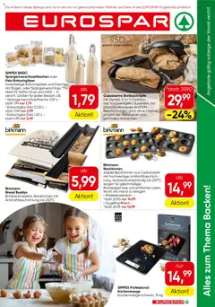 Vorschau der Angebote: Eurospar Vorarlberg Alles zum Thema Backen gültig ab 09.10.2025